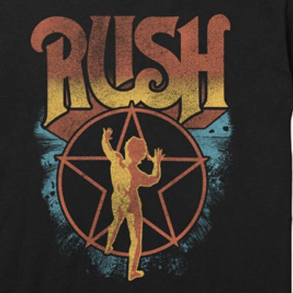 Rush Logo And Starman Progressive Rock Band Music Fan Shirt 91 - Picture 2 of 5